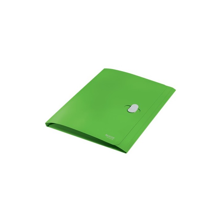 carpeta polipropileno 3 solapas y cierre broche giratorio a4 recycle verde leitz 46220055