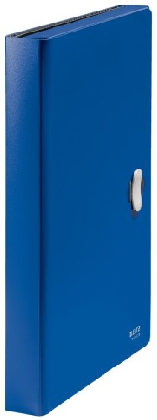 carpeta polipropileno acordeon 5 posiciones+bolsillo frontal broche giratorio a4 recycle azul leitz