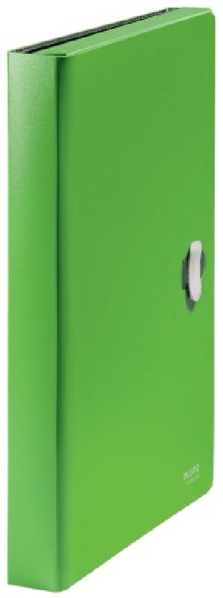 carpeta polipropileno acordeon 5 posiciones+bolsillo frontal broche giratorio a4 recycle verde leitz