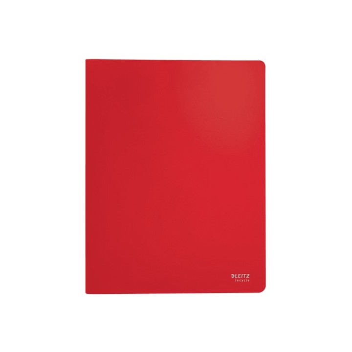 carpeta polipropileno con 40 fundas a4 recycle rojo leitz 46770025