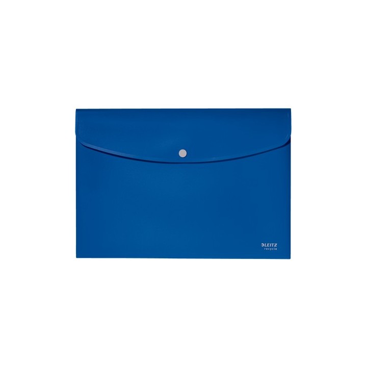 sobres polipropileno opaco a4 con broche boton recycle azul leitz 46780035
