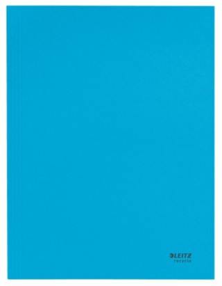 carpeta carton 3 solapas a4 recycle 100% azul leitz 39060035