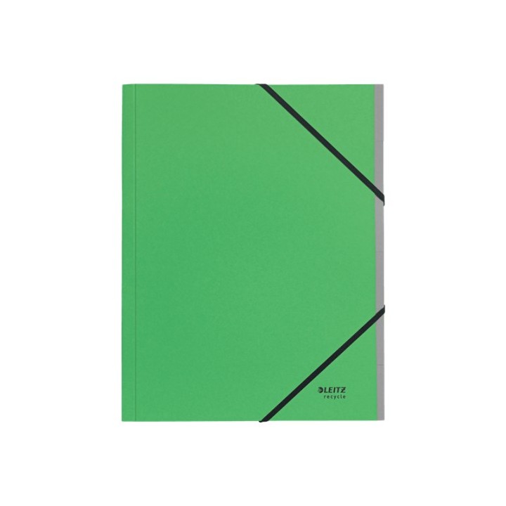 carpeta clasificadora de carton 6 posiciones a4 recycle 100% verde leitz 39140055