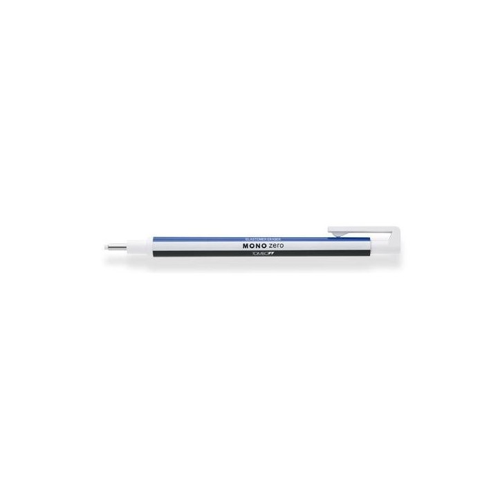borrador de precision punta redonda 2,3 mm. cuerpo blanco/azul/negro tombow eh-kur