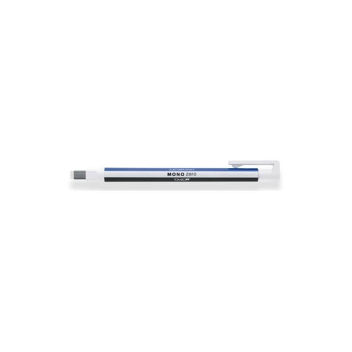 borrador de precision punta rectangular 2,5 x 5 mm. cuerpo blanco/azul/negro tombow eh-kus