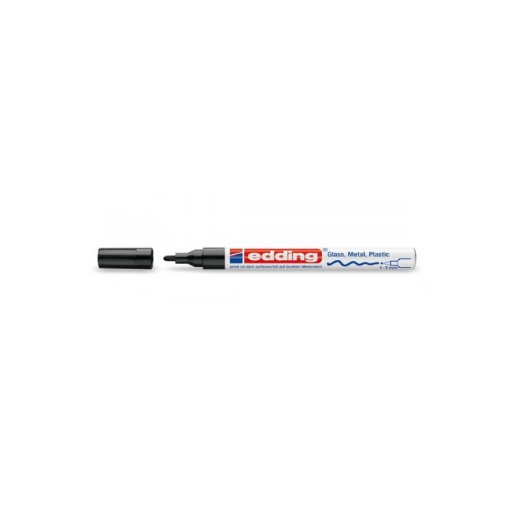 marcador permanente 1-2mm 751 negro edding 751-01