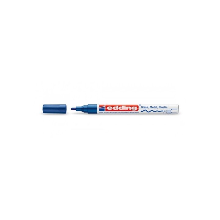 marcador permanente 1-2mm 751 azul edding 751-03