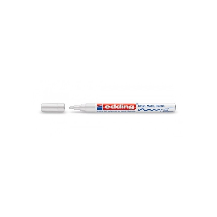 marcador permanente 1-2mm 751 blanco edding 751-049