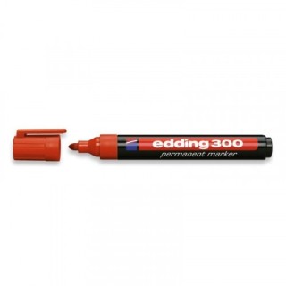 marcador permanente punta redonda 1.5-3mm 300 rojo edding 300-02