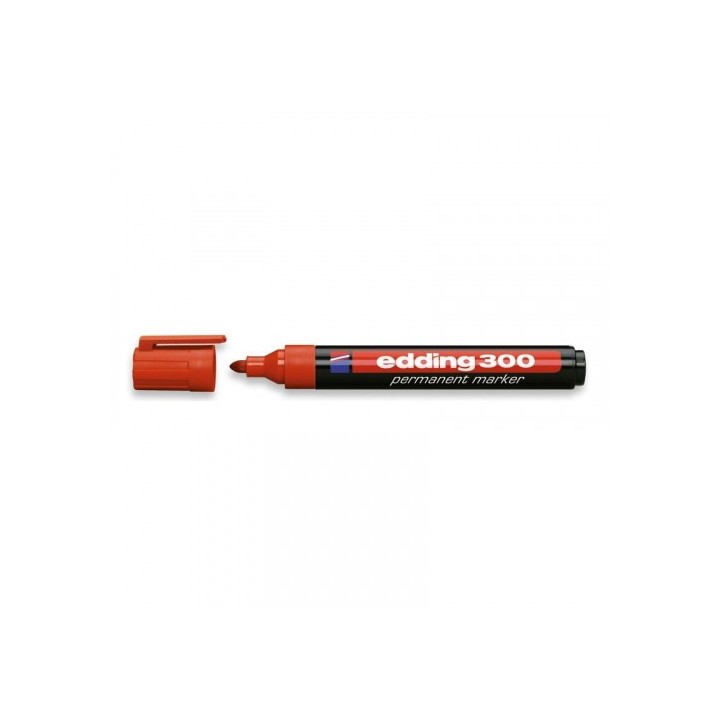 marcador permanente punta redonda 1.5-3mm 300 rojo edding 300-02