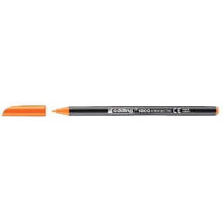 rotulador punta fina 1200 naranja fluorescente edding 1200-66