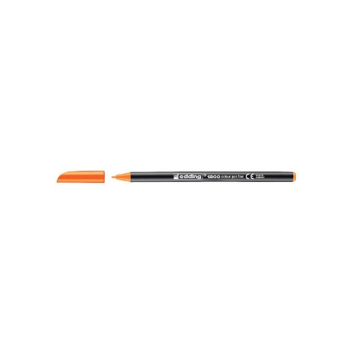 rotulador punta fina 1200 naranja fluorescente edding 1200-66