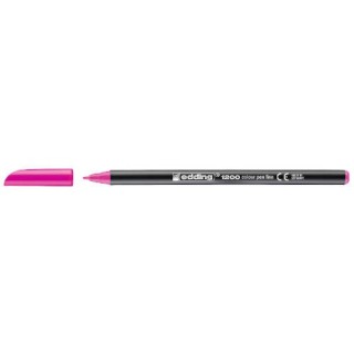 rotulador punta fina 1200 rosa fluorescente edding 1200-69
