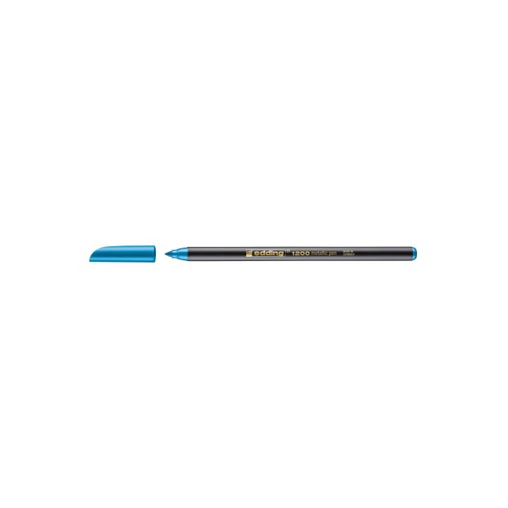 rotulador punta fina 1200 azul metalico edding 1200-073
