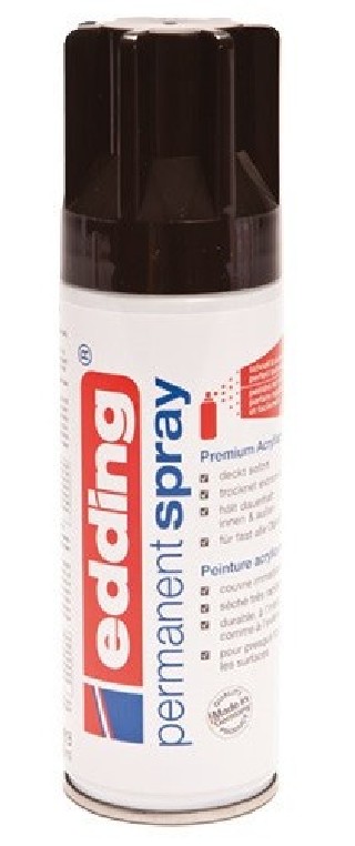 spray negro intenso brillo. edding 5200-951