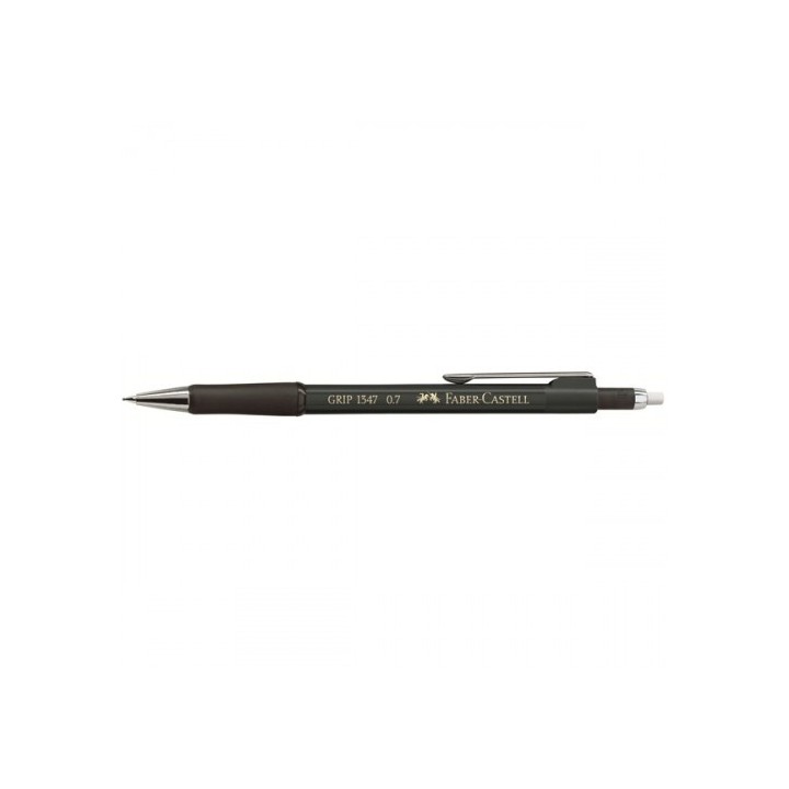 portaminas grip 0.7mm negro faber castell 134799