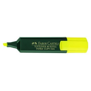 marcador fluor textliner amarillo faber castell 154807