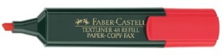 marcador fluor textliner rojo faber castell 154821