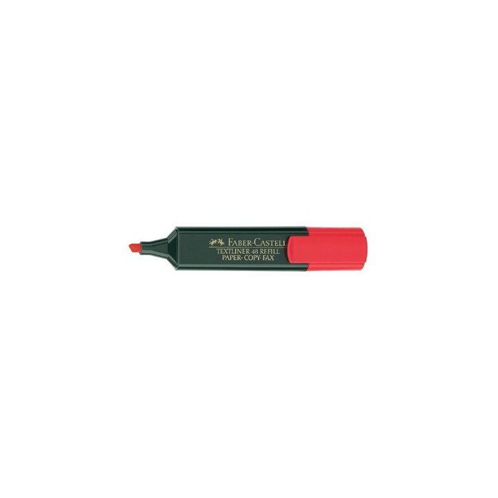 marcador fluor textliner rojo faber castell 154821