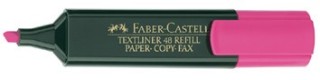 marcador fluor textliner rosa faber castell 154828
