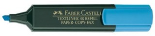marcador fluor textliner azul faber castell 154851