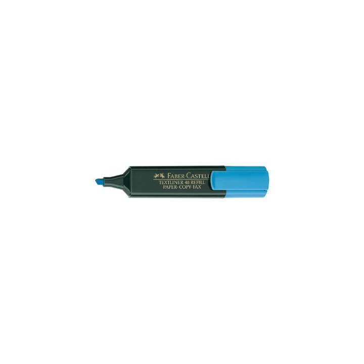 marcador fluor textliner azul faber castell 154851