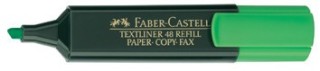 marcador fluor textliner verde faber castell 154863