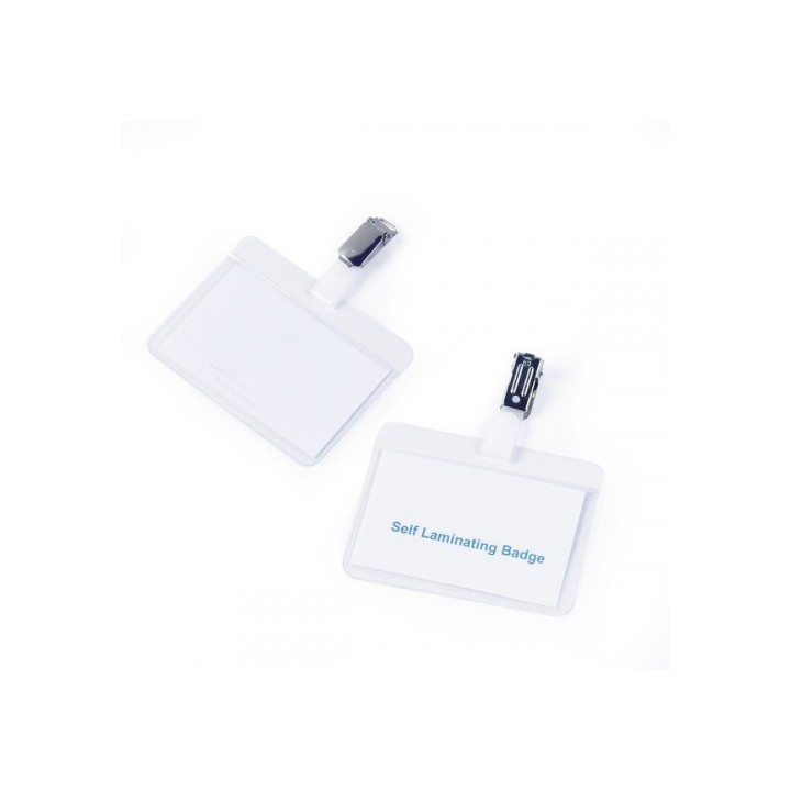 caja de 25 identificadores pinza plastico lamina autoadhesiva durable 8102-19