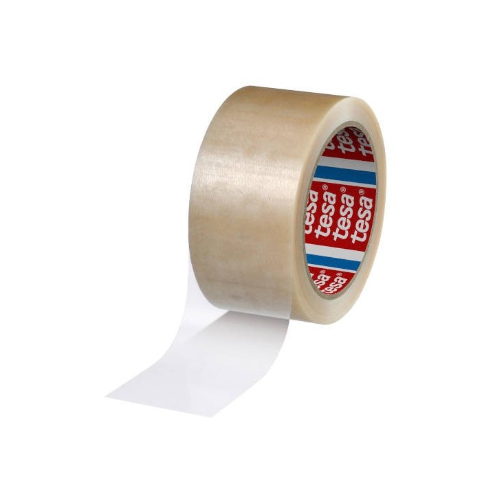 cinta de embalaje en pvc fuerte 50mm.x66m. transparente tesa 04120-00008-00