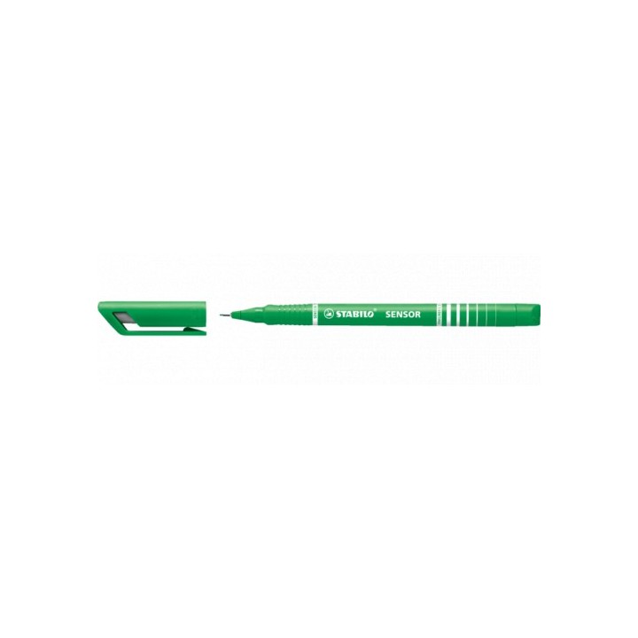 rotulador sensor punta fina 0,3mm. verde stabilo 189/36