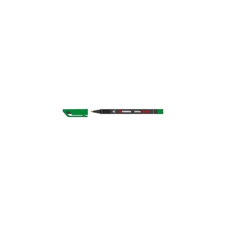 marcador permanente punta media ohpen universal 1mm. verde stabilo 843/36