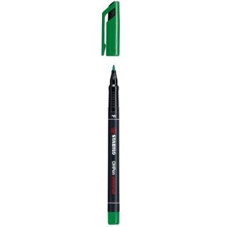 marcador permanente punta fina ohpen universal 0,7mm. verde stabilo 842/36