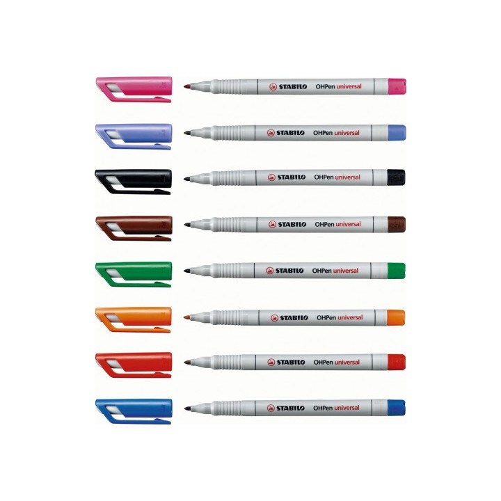 marcador permanente punta fina ohpen universal 0,7mm. azul stabilo 842/41