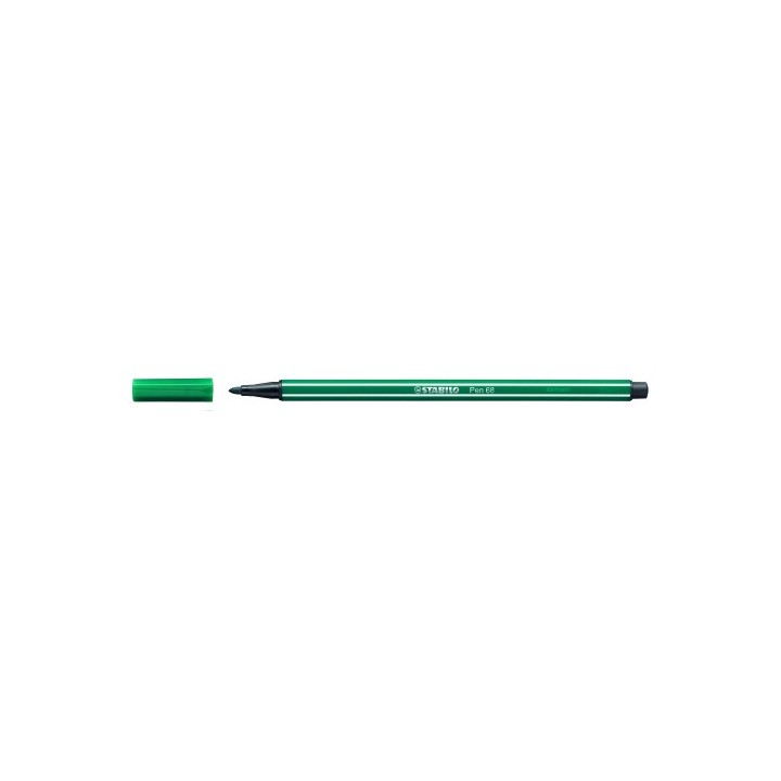 rotulador punta fibra media 1mm. pen 68 verde turquesa stabilo 68/53