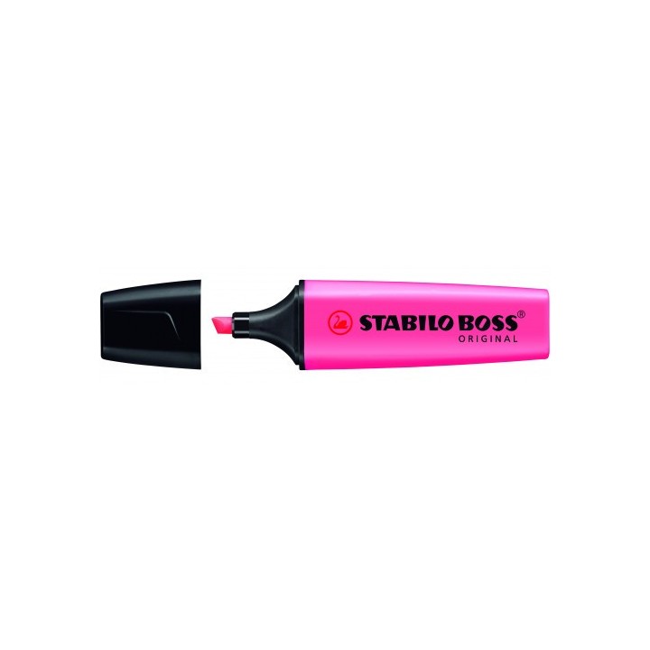 marcador fluorescente boss original trazo 2/5mm. rosa stabilo 70/56