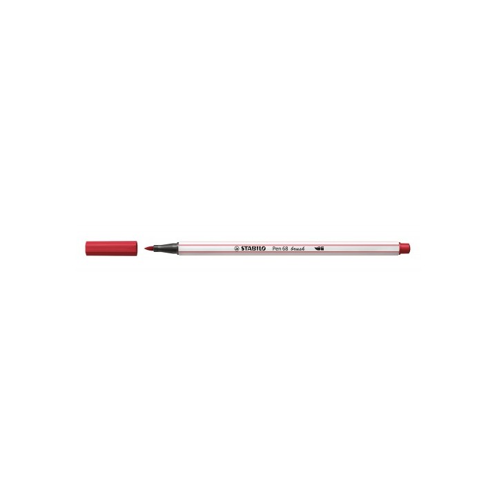 rotulador punta fibra pincel pen 68 brush rojo oscuro stabilo 568/50