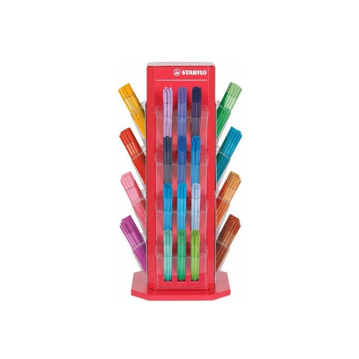 expositor rotativo de carton point 68 de 480 unidades stabilo e/87-2846-11