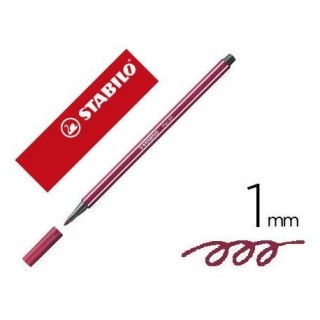 rotulador premium con punta de fibra biselada pen 68 max color purpura stabilo 768/19