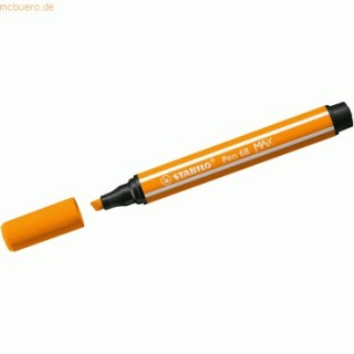 rotulador premium con punta de fibra biselada pen 68 max color naranja stabilo 768/54
