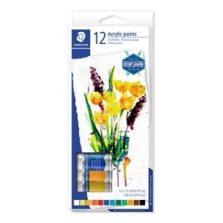 staedtler 8500 pintura acrilica 12 ml multi tubo