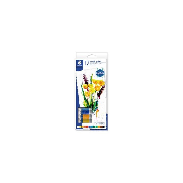 staedtler 8500 pintura acrilica 12 ml multi tubo