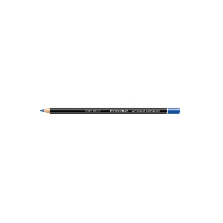 lapiz especial lumocolor permanent glasochrom 108 20, azul staedtler 108 20-3
