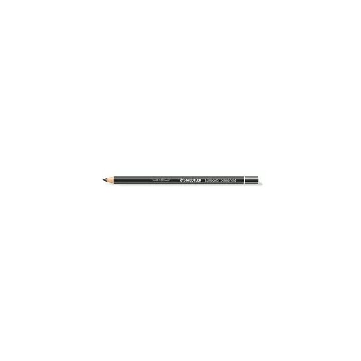 lapiz especial lumocolor permanent glasochrom 108 20, negro staedtler 108 20-9