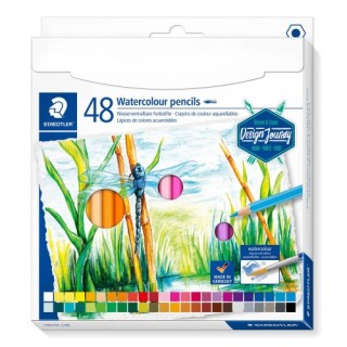 lapices de colores acuarelables 146 10c, 48 pzas staedtler 14610c c48