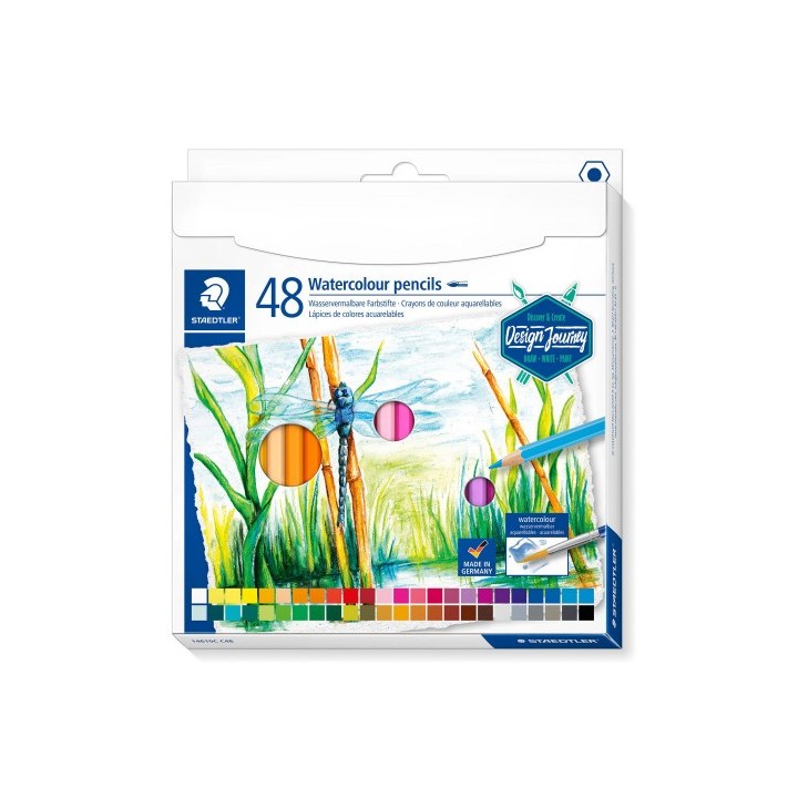 lapices de colores acuarelables 146 10c, 48 pzas staedtler 14610c c48