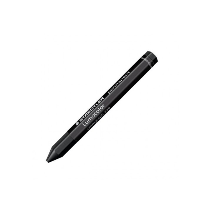 lapiz cera permanente lumocolor omnigraph 12mm. negro staedtler 236-9