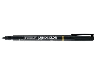 marcador lumocolor permanente punta superfina 0,4mm. negro staedtler 313-9