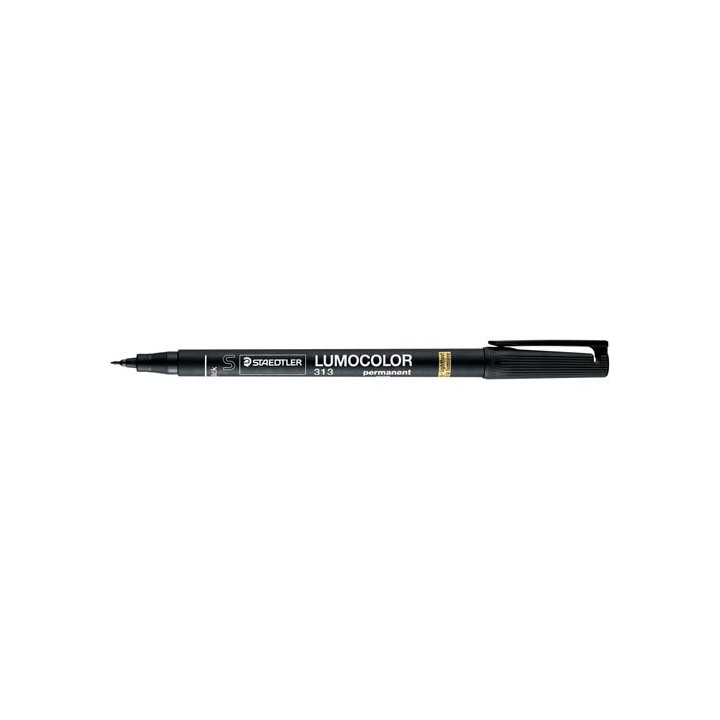 marcador lumocolor permanente punta superfina 0,4mm. negro staedtler 313-9