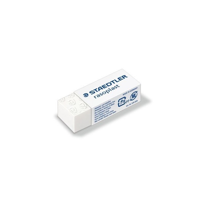 goma de borrar rasoplast (42x19x13 mm) staedtler 526 b30