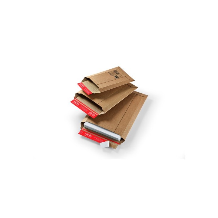 caja 20 bolsas colompac carton corrugado extra fuerte 540x730mm (b2) fuelle 50mm colompac 149220